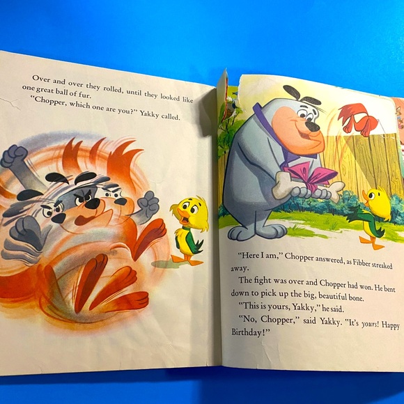 YOGI BEAR VTG 1962 A LITTLE GOLDEN BOOK YAKKY DOODLE AND CHOPPER HANNA-BARBERA - Picture 11 of 13